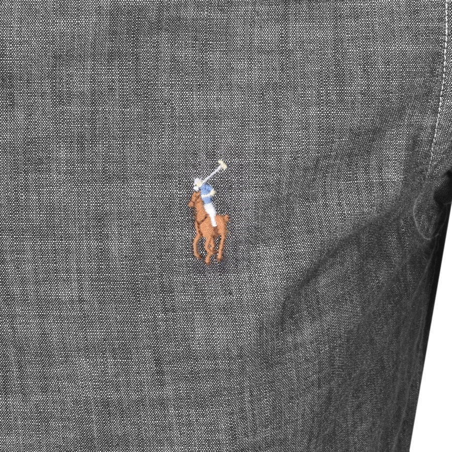 Alternative Image for ProductRalph Lauren Chambray Slim Fit Shirt Grey3